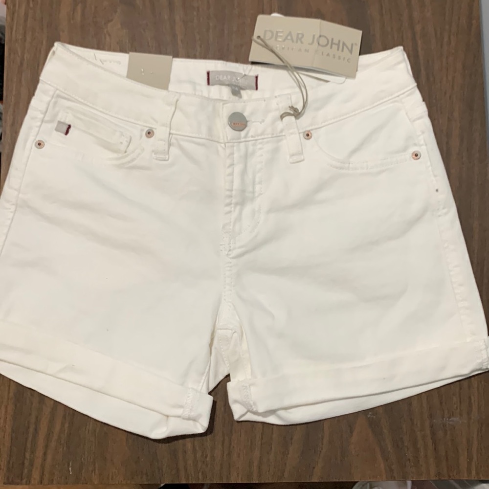 Dear John White Jean Shorts